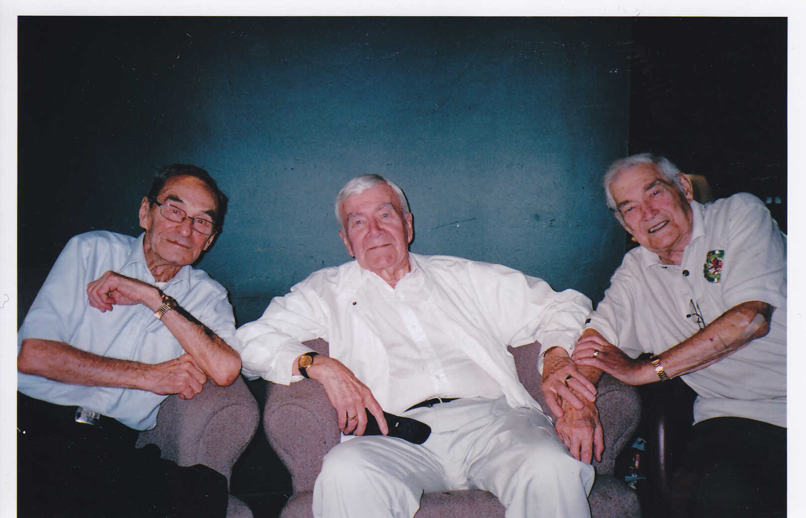 WW 2 Veterans (L-R) Bill Duncan, Ken Smith, Bill Douglas