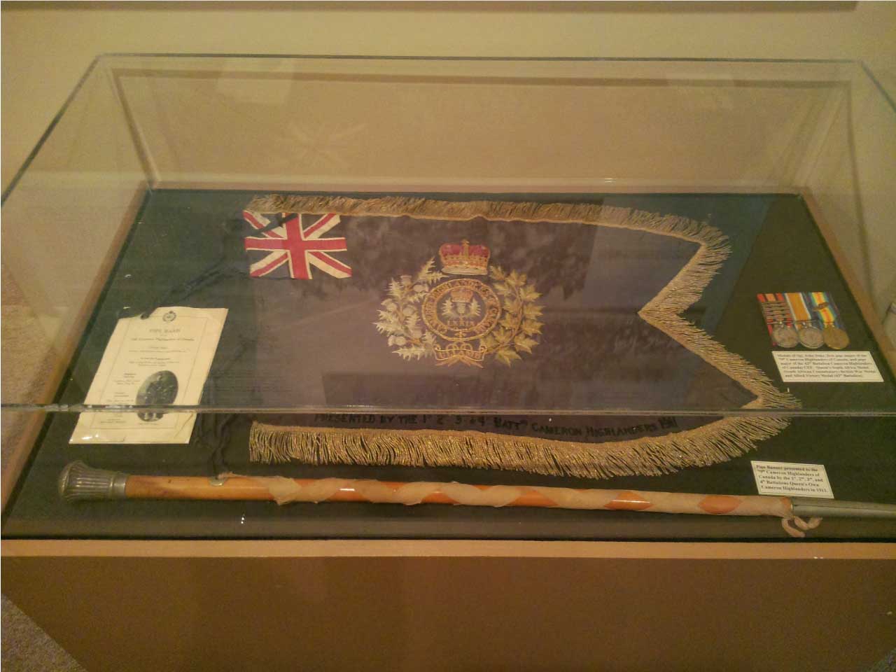 Pipe Banner and artifacts