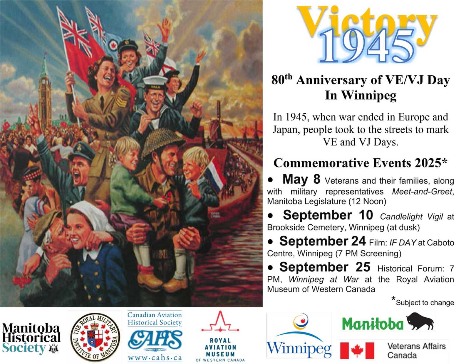 80th anniversary of ve vj day the qochc